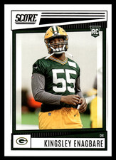 2022 Panini Score Kingsley Enagbare #318 Green Bay Packers Rookie NFL Football