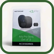 NEW Sealed Netgear Arlo PRO camera Black Silicone Skins Set 3 read description