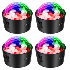4-Pack Mini Disco Ball Sound Activated Night Lights Projector for Kids,Hallow...