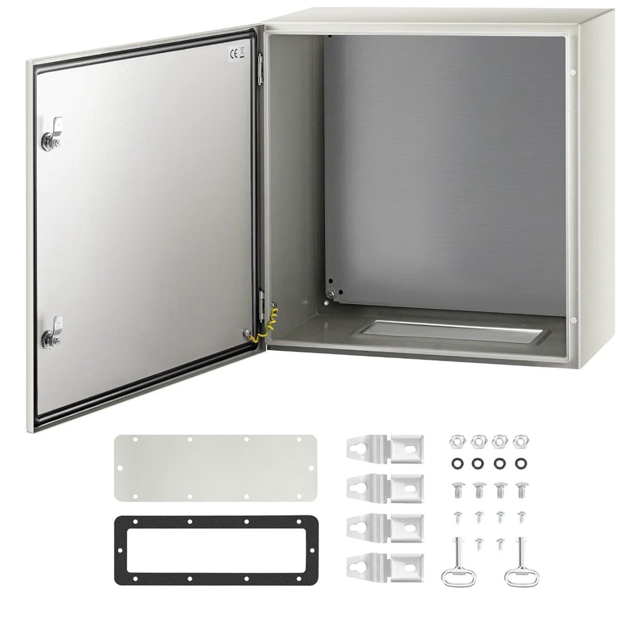 VEVOR Steel Electrical Box 24 X 24 X 12'' IP66 Waterproof Junction Box