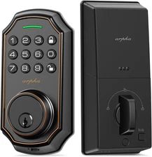 Keyless Entry Door Lock, Keypad Door Lock with 50 Codes, Smart Lock with anti Pe