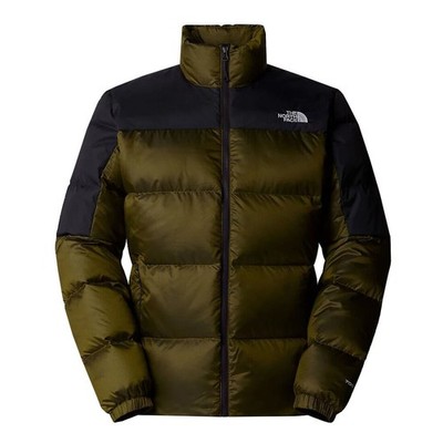 Herren The North Face Puffer Jacke dunkelbraun Wintermantel mit Logo - Größe XXL