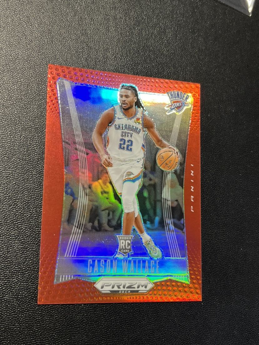 2023-24 Panini Prizm Deca Rookie Red Prizm #146 Cason Wallace RC #/199