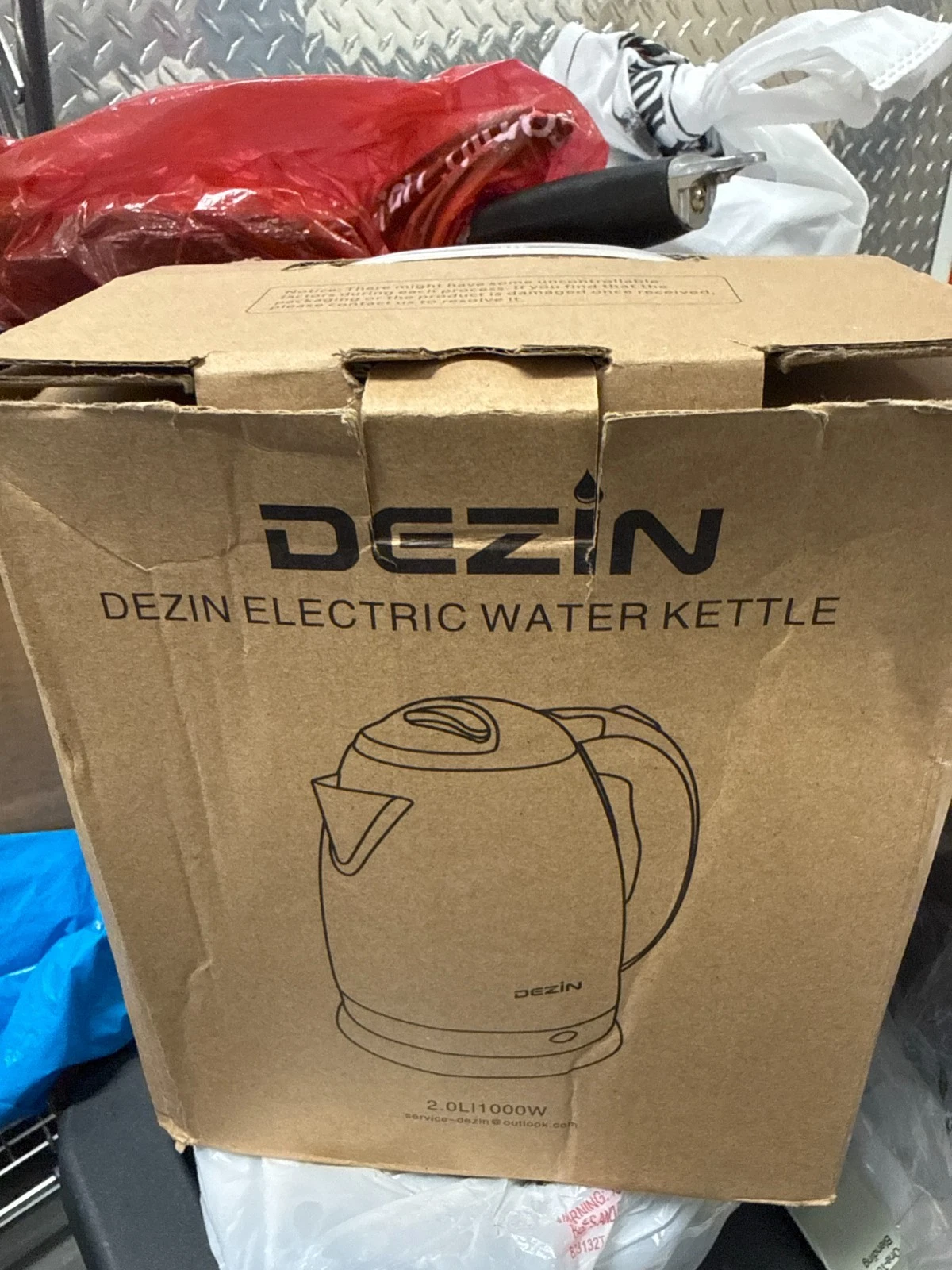 DEZIN Electric Kettle Upgraded, BPA Free 2L Stainless Steel Tea Kettle, Fast ...
