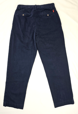 Vtg Polo Ralph Lauren Ethan Pant Men 30x30 (Fits 30x29) Navy Blue
