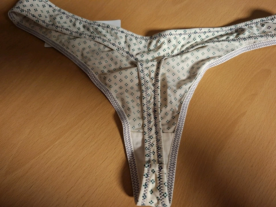 BeeDees " Jardin 81 String " Cremeweiß/ grün Gr.44 Neu - Bild 2 von 2