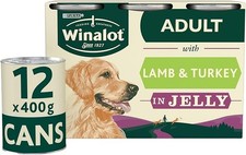 WINALOT Classics Mixed in Jelly Turkey & Lamb Wet Dog Food Cans 12x400g 3.06 per kilo