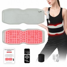 Red Light Therapy Belt Waist Heating Massage Belt Pad Lumbar Back Pain Relief