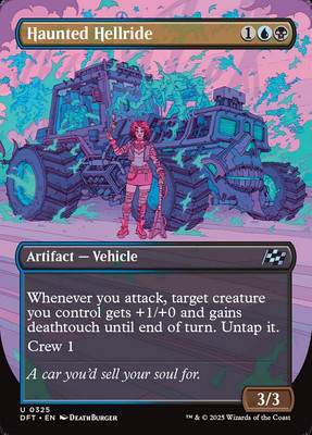 MTG Aetherdrift *FOIL* REVVED UP SHOWCASE U Haunted Hellride #0325