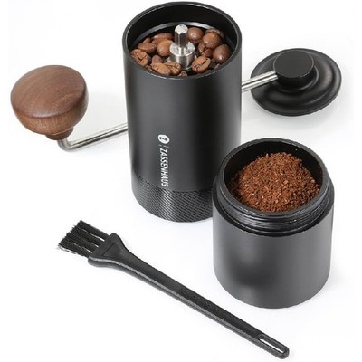 Zassenhaus Kaffeemühle/Espressomühle EXPERT 48S Edelstahl schwarz, Kegelmahlwerk