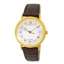 BREGUET 18K Yellow Gold 34.5mm Breguet "Classique" #5917 Ultra Slim Box Warranty