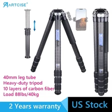 40MM Tube Heavy Duty Camera Tripod Carbon Fiber Tripod Compact Travel Tripod