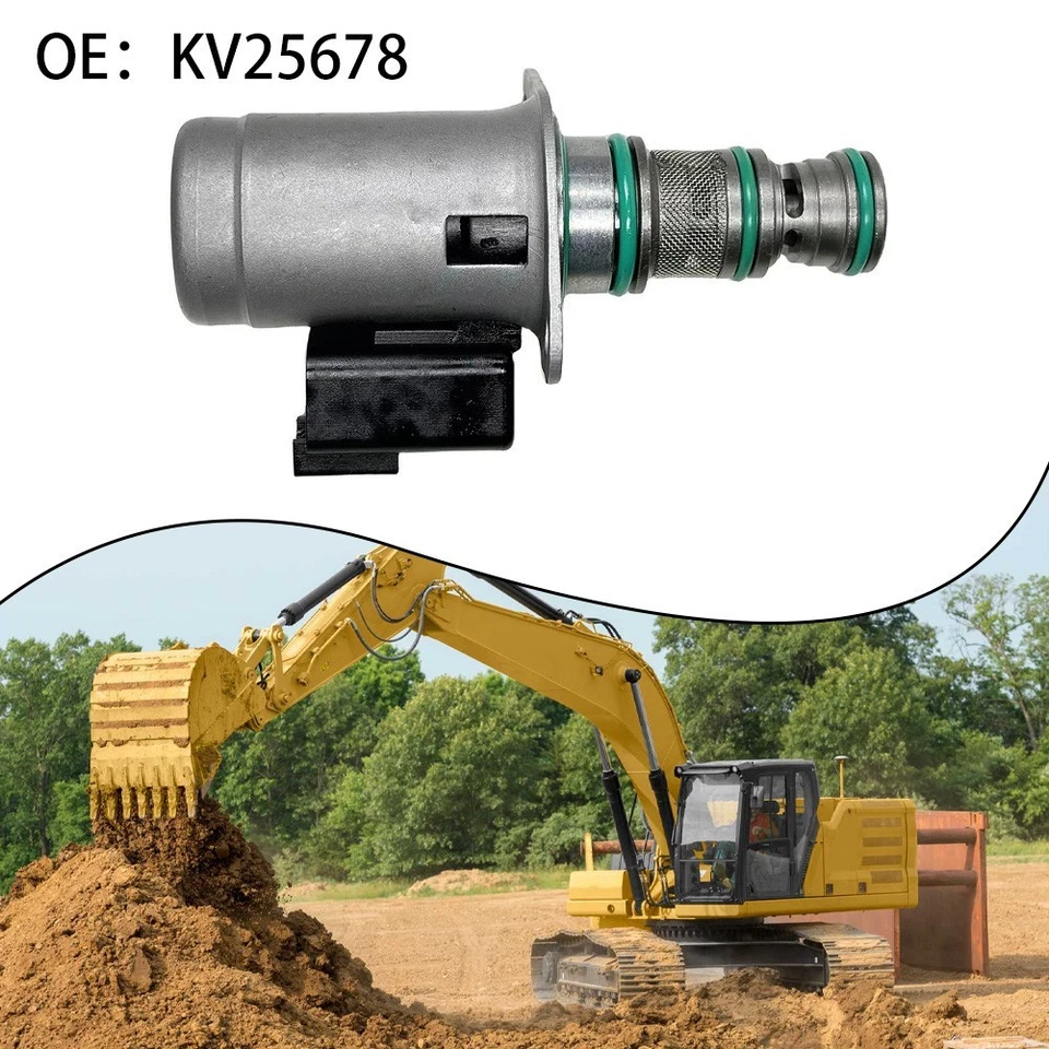 Replacement Solenoid Valve KV25678 for Excavator Loader Series 310G to 710G - Image 4 of 4