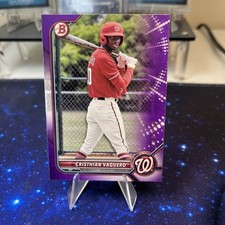 2022 Bowman Draft Paper Cristhian Vaquero BD-64 Purple Parallel /250