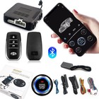 Car Remote Start Stop Kit, 12V One-Key Engine Start Anti-Theft System, PKE Pa...