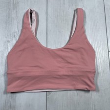 Lululemon Align Bra Size 4 Pink Reversible Light Support Yoga Pilates A/B Cup
