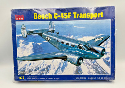Kitech Beechcraft C-45F Transport 1/72 Model Kit #08406 Beech 18 Sealed Box NOS