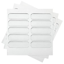 60Pcs Cabinet Door Bumper 1.4"x0.4" Self Adhesive Rubber Bumper Stripes Clear