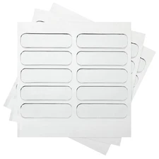 60Pcs Cabinet Door Bumper 1.4"x0.4" Self Adhesive Rubber Bumper Stripes Clear