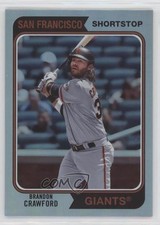 2020 Topps Archives 1974 Topps Silver Foil Brandon Crawford #143 2g8