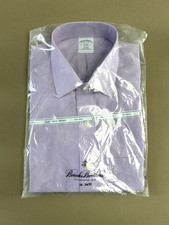 Brooks Brothers Men s Slim Fit Dress Shirt 16 34/35 Purple Non Iron New with Tag