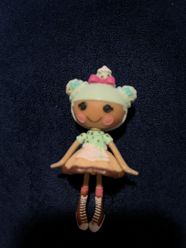 Lalaloopsy Mini Collectible Doll Figure 3" Mint Scoops Waffle Cone Ice Cream