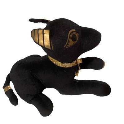 Natur Planet Plüsch schwarz & gold Anubis 9 Zoll Sammlerstück ägyptische Mythologie
