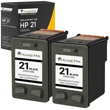 Cartucho de tinta negra compatible HP 21 Ink C9351AN alto rendimiento 475 páginas 2PK