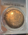 1885 Philadelphia Morgan Silver DollarPCGS AU55 Crescent Toning Nice Strike