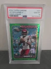 2024 Topps Chrome - Jayden Daniels #201 Green Sonar Refractor /99 (RC) PSA 10