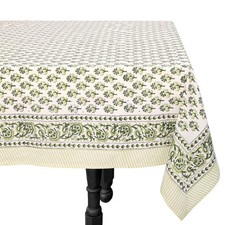 100 Cotton Indian Block Print Tablecloth, Table Cover for Kitchen Dining Decor