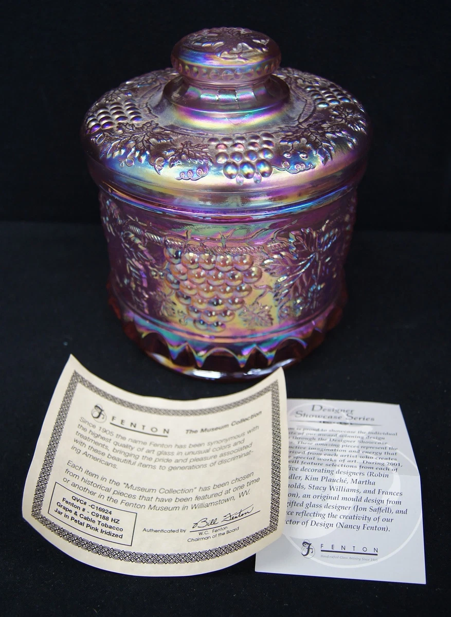 Fenton Tobacco Jar for sale | eBay