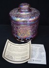 FENTON Art Glass Grape & Cable Tobacco Jar Petal Pink Iridized 7.5" SEE PHOTOS — photo 1