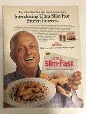 1984 Ultra Slim Fast Tommy Lasorda Vintage Print Ad Advertisement pa13