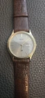 Vintage Seiko Quartz SQ Day Date Gold Tone  WR Mens Watch 5H23-7B09-New Battery