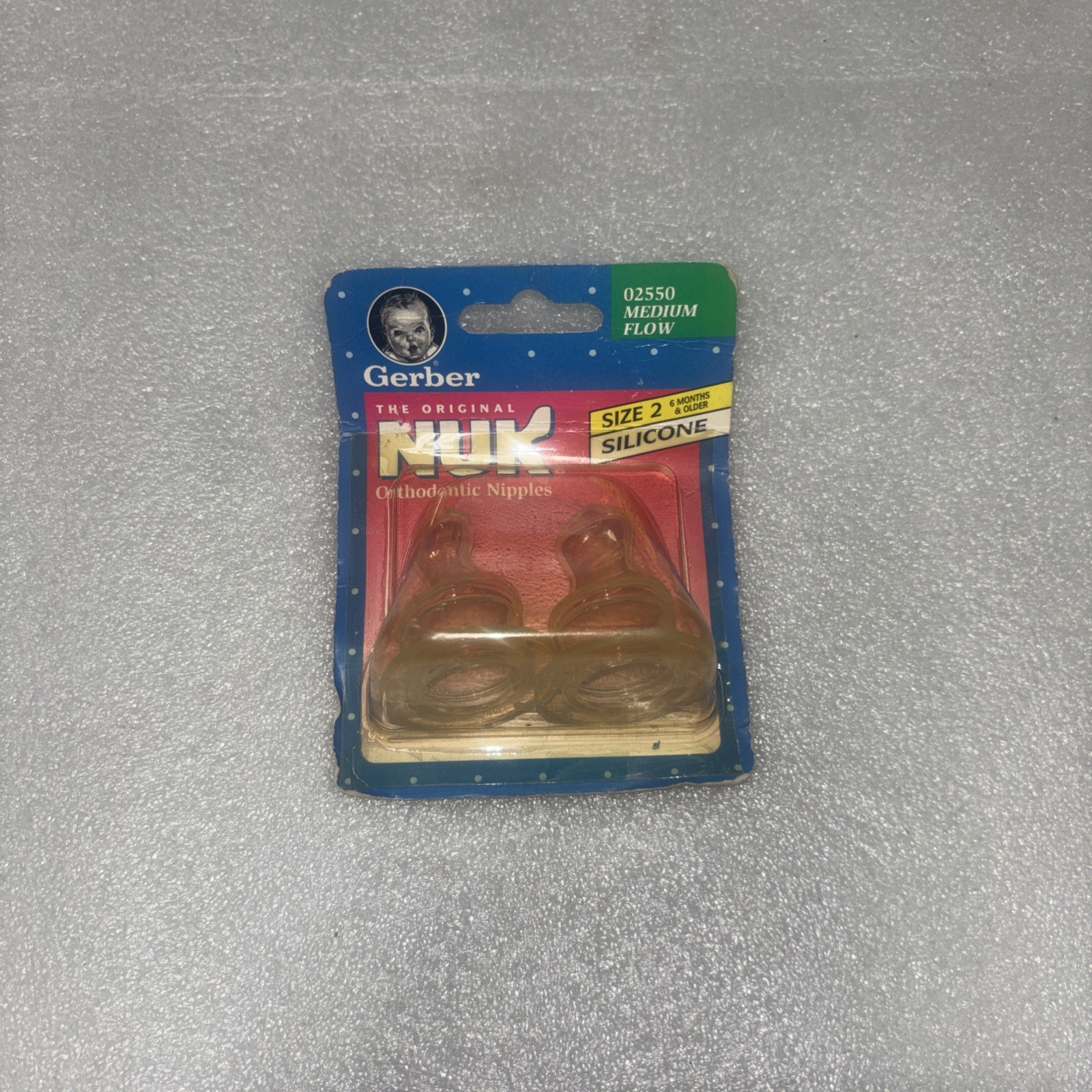 Gerber NUK Orthodontic Silicone Bottle Nipples Narrow Size 2