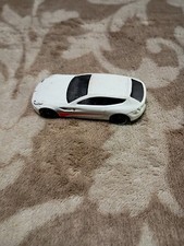 2011 Hot Wheels White Ferrari FF with Red & Blue Stripes