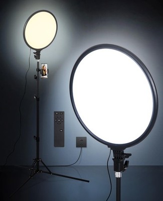 LED Ring Light - 14 inch 5000 lumens Studio Light with Tripod Stand for Tikto...