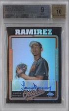 2005 Topps Chrome Black Refractor 28/200 Luis Ramirez #232 BGS 9 MINT Auto 0m8