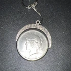 UNC 1922 (P) Peace Silver Dollar $1 On Spinning Key Chain