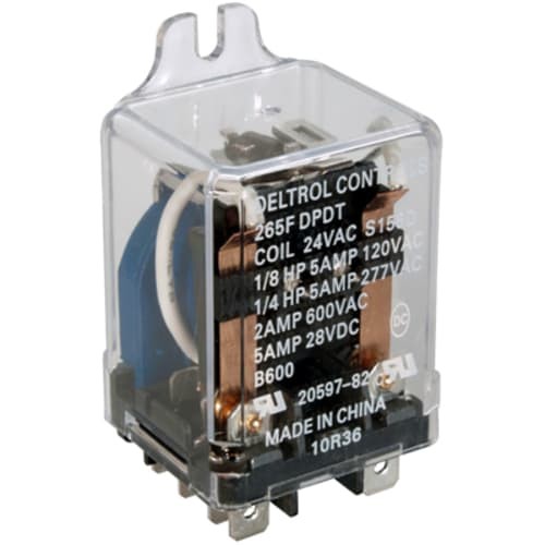 1PC DELTROL CONTROLS 20601-84 Relay, General Purpose, 267F, DPDT, 15A, 120V