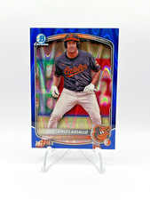 Samuel Basallo 2025 Bowman Chrome Prospects #/150 BLUE RAYWAVE REFRACTOR (RC) #2