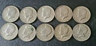 *LOT OF 10* CIRCULATED CONDITION~1966-68 ~40% SILVER KENNEDY HALF DOLLARS