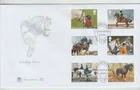 GB 2014 SHS STUART FDC Working Horses special pmk with insert unaddressed