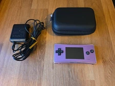 Nintendo Game Boy Micro Purple -- GREAT Condition w/Charger -- US Seller