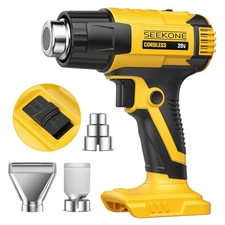 Cordless Heat Gun for Dewalt 20V Battery, Dual Temperature Settings 1022℉ and...