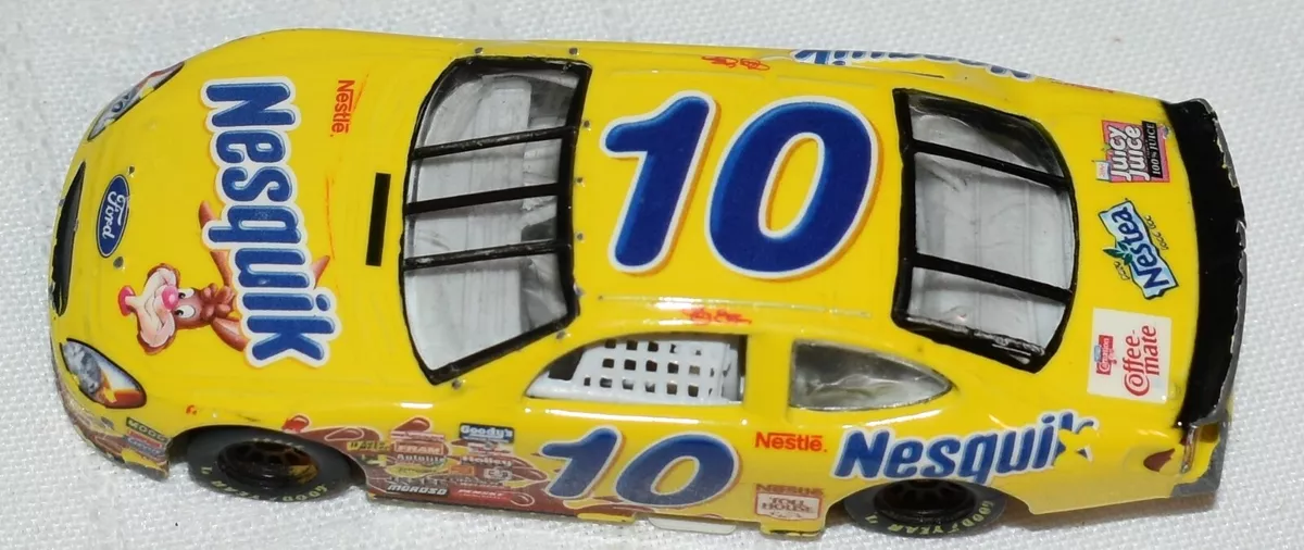 1999 Hot Wheels Ford Nesquik #10 Race Car, Made in Thailand