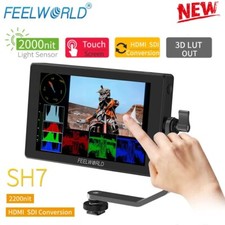 FEELWORLD SH7 7" 2200nit Camera Field Monitor SDI HDMI Cross Conversion 3D LUT