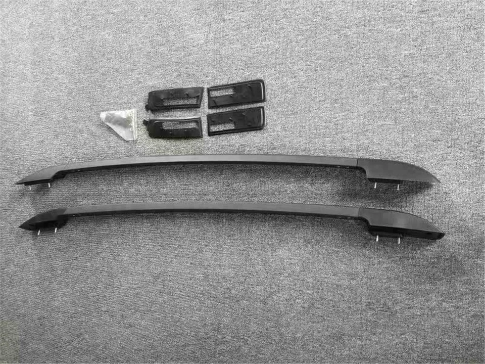 2 piezas rieles de techo rieles laterales de aluminio para Ford Ranger 1983-2022 negro Foto 3 de 4