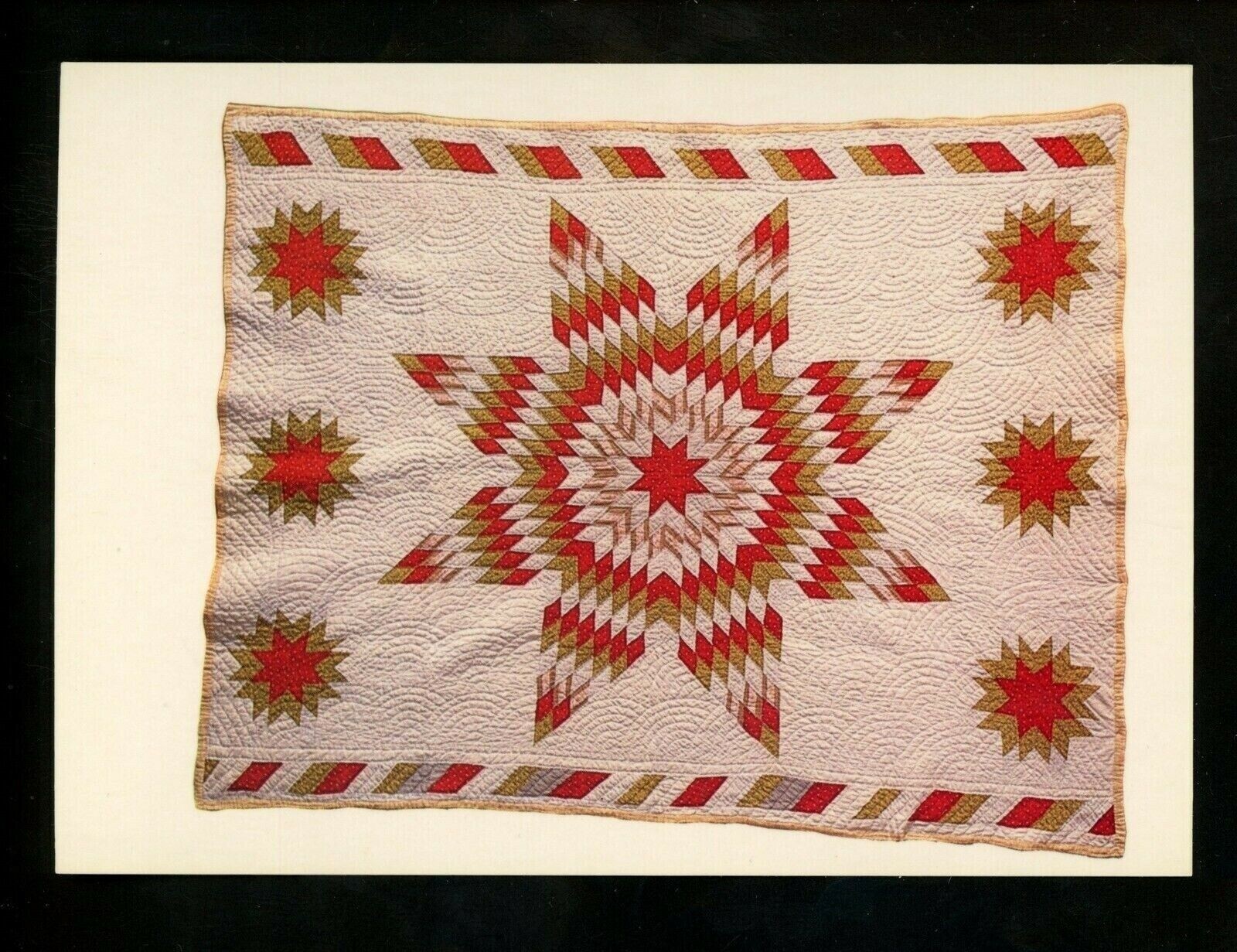 Quilt / Quilting chrome postcard Yakima, Washington WA Star of the East